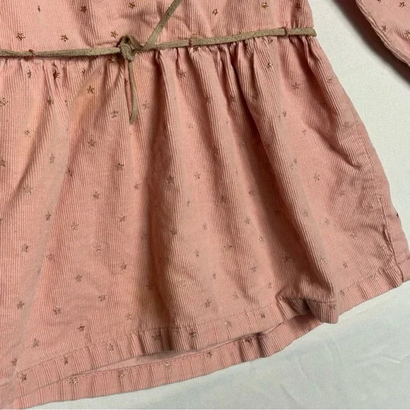 Zara Baby Girl Collections Pink Dress with Starts Long Sleeves Size 2 to 3 years - Picture 3 of 9